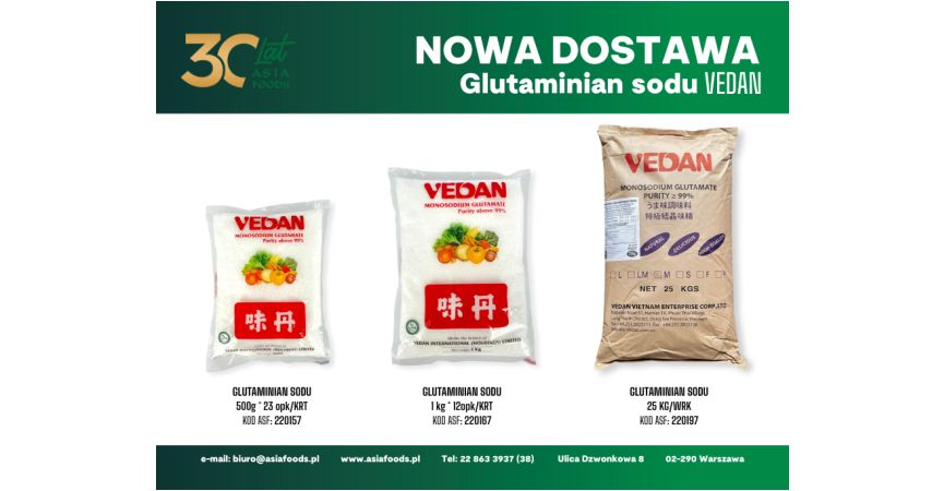 NOWA DOSTAWA: GLUTAMINIAN SODU VEDAN