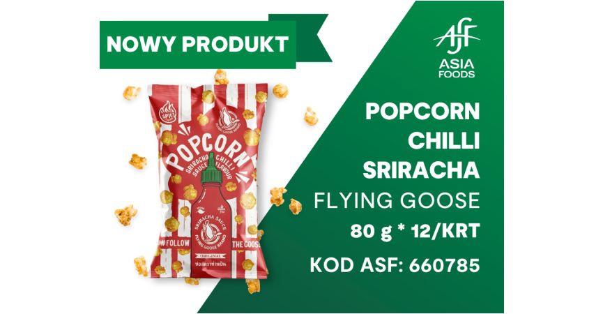 NOWY PRODUKT: POPCORN CHILLI SRIRACHA FLYING GOOSE
