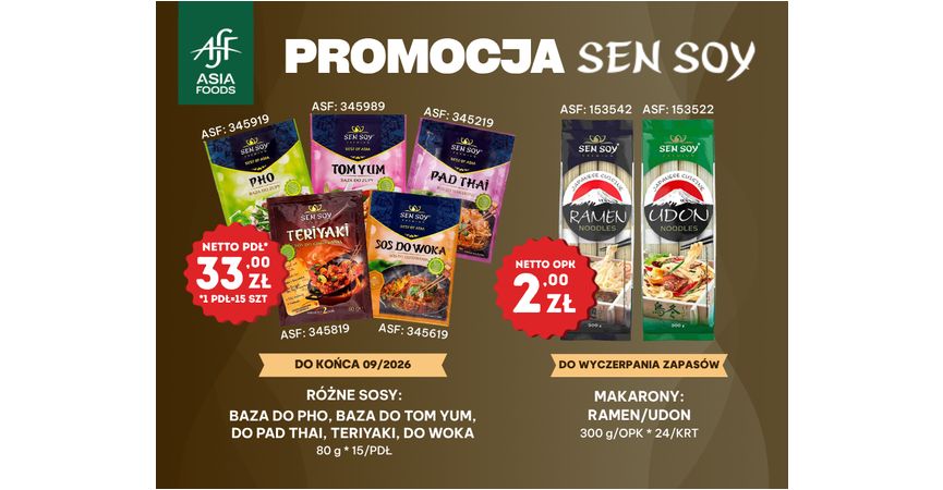PROMOCJA: PRODUKTY SEN SOY