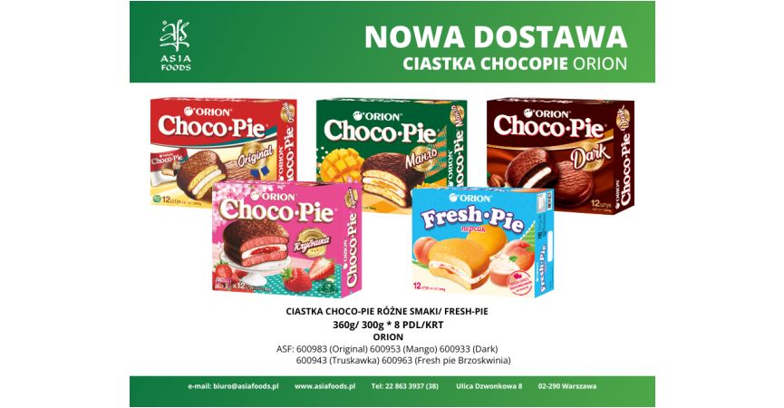 NEW ARRIVAL: CIASTKA CHOCO-PIE ORION