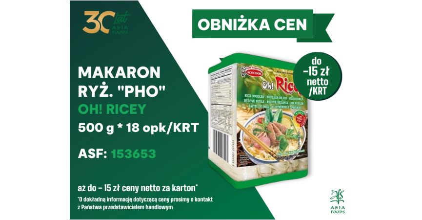 OBNIŻKA CEN: MAKARON RYŻOWY OH! RICEY