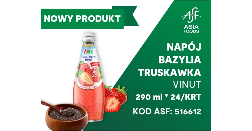 NOWY PRODUCT: NAPÓJ BAZYLIA TRUSKAWKA VINUT