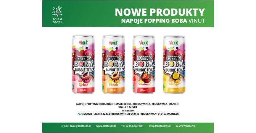 NEW ARRIVAL: NAPOJE POPPING BOBA VINUT