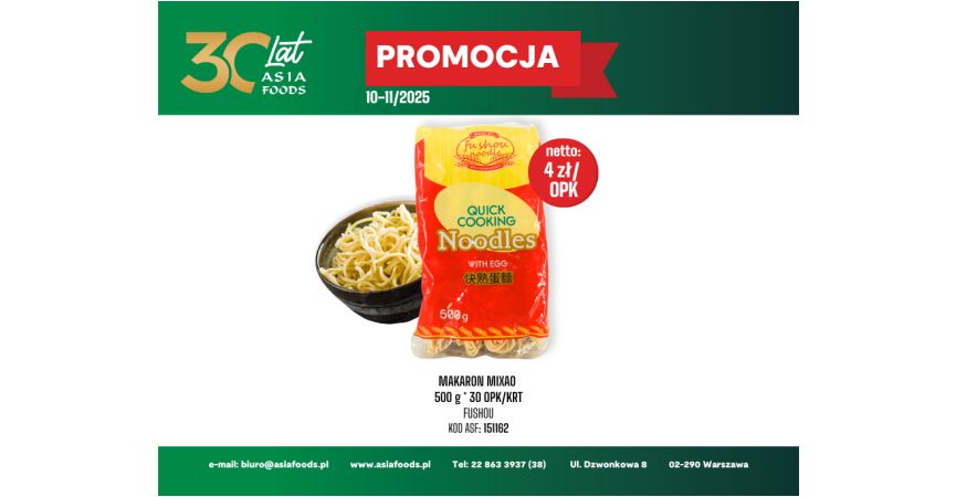 PROMOCJA DO KOŃCA 11/2025: MAKARON MIXAO FUSHOU