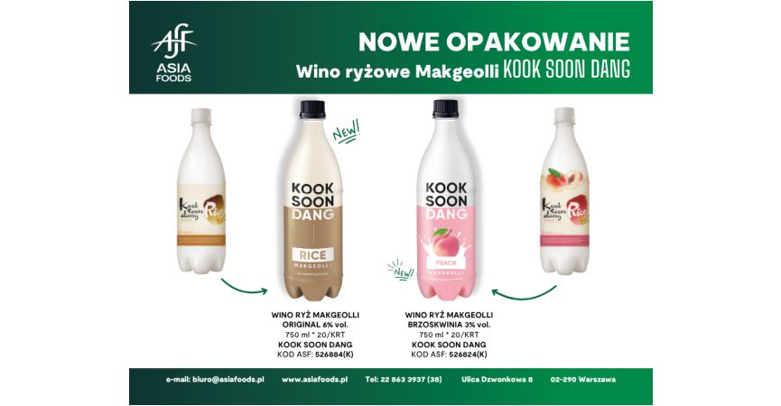NOWE OPAKOWANIE: WINO RYŻOWE MAAKGEOLLI KOOK SOON DANG