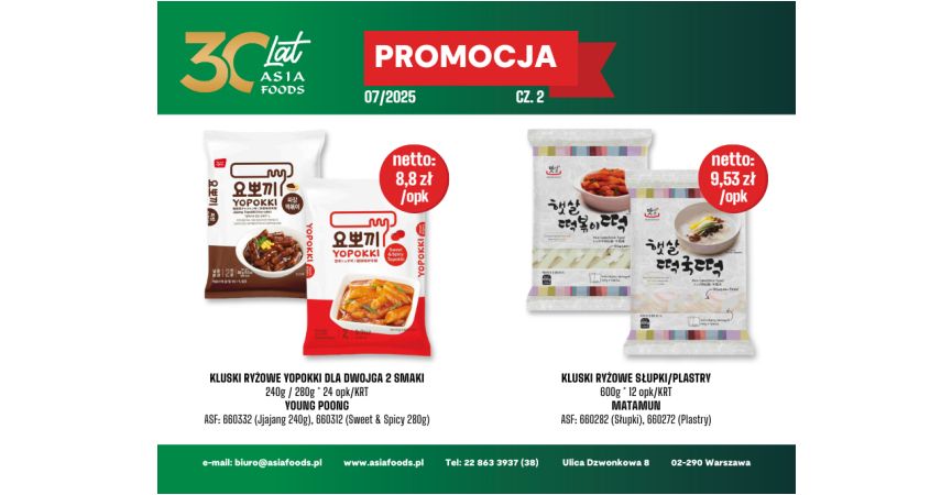 PROMOCJA NA 07/2025: KLUSKI RYŻOWE CZ.2