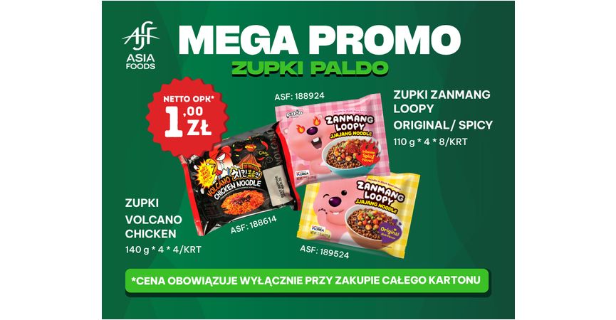 MEGA PROMOCJA: ZUPKI PALDO