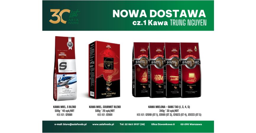 NOWA DOSTAWA: KAWA TRUNG NGUYEN CZ.1