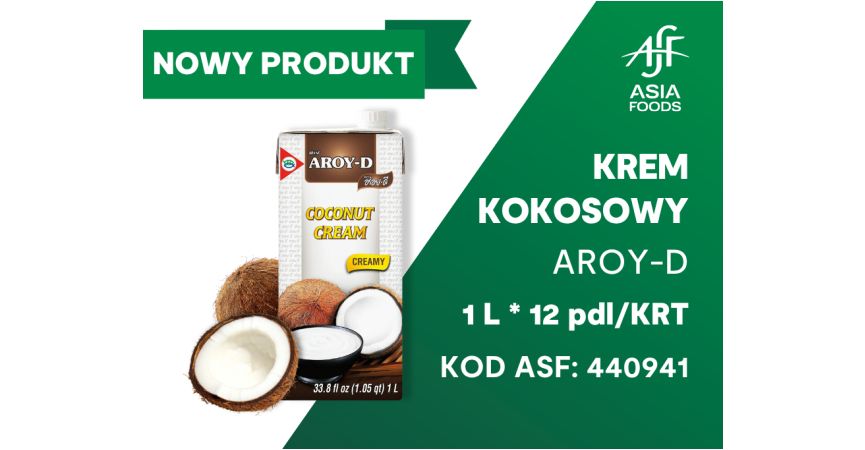 NOWY PRODUKT: KREM KOKOSOWY AROY-D