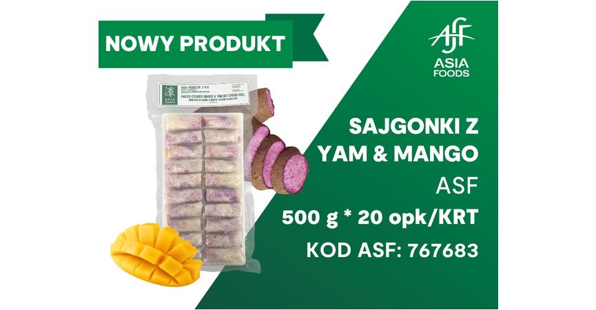 NOWY PRODUKT: SAJGONKI Z YAM I MANGO