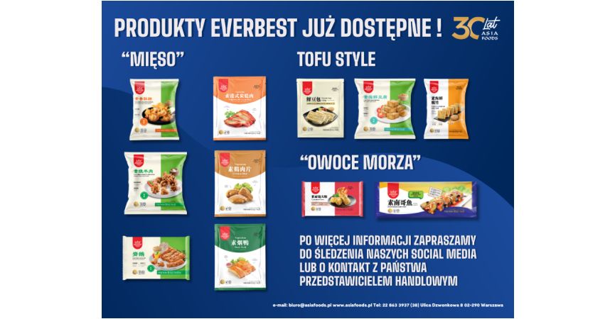 NOWE PRODUKTY: MROŻONE PRODUKTY WEGETARIAŃSKIE EVERBEST