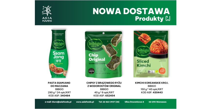 NOWA DOSTAWA: PRODUKTY CJ cz.2