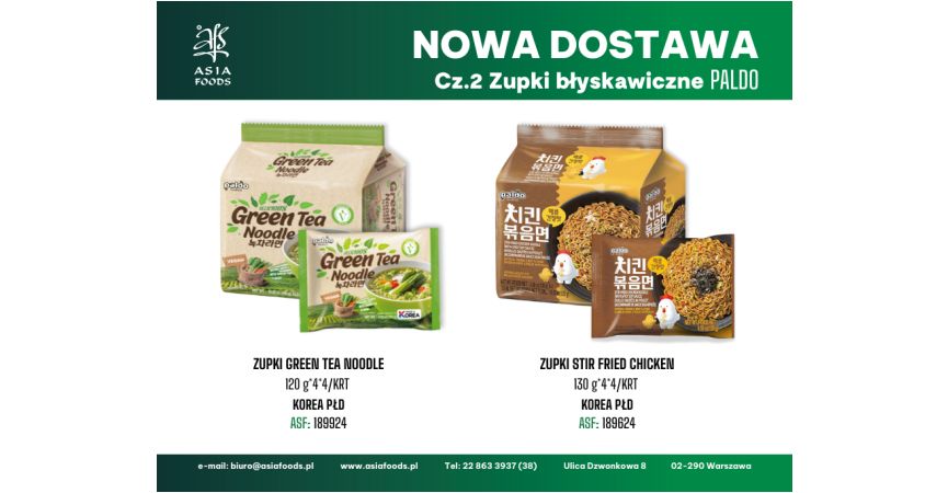 NOWE PRODUKTY: ZUPKI PALDO CZ.2