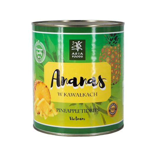 ANANAS KAWAŁKI - ASIAFOODS F&G - 3 kg*6/KRT -zdjęcie numer 1