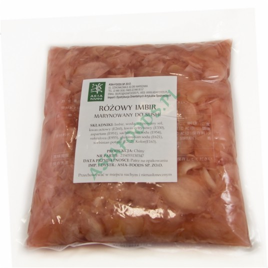 IMBIR MARYNOWANY - RÓŻOWY - ASF- 1,5 kg*10op/k -zdjęcie numer 1