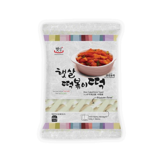 KLUSKI RYŻ. DO TTEOKBOKKI BIAŁA- SŁUPKI 600g*12 -zdjęcie numer 1