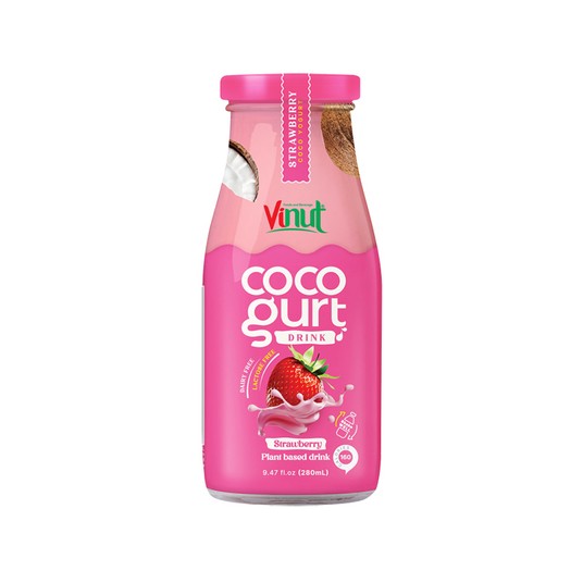NAPÓJ KOKOS. TRUSKAWKA COCOGURT-VINUT-280ml*24/KRT -zdjęcie numer 1