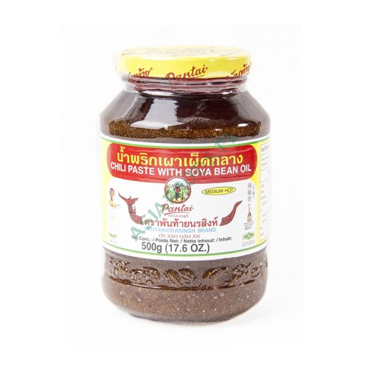 PASTA CHILI Z OLEJEM SOJ-PANTAI-500g/SLK *12/KRT -zdjęcie numer 1