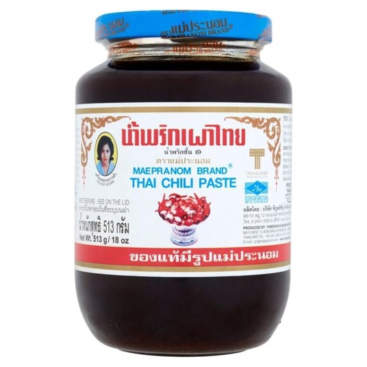 PASTA CHILLI THAI -MAEPRANOM- 513g/SLK*12/KRT -zdjęcie numer 2