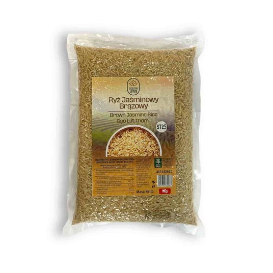 RYŻ JAŚMINOWY BRĄZOWY -ST25 - GL - 1kg*12op/KRT -zdjęcie numer 1