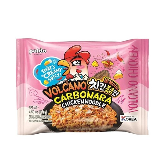 ZUPKI VOLCANO CARBONARA-PALDO - 130g*8*4/KRT -zdjęcie numer 1