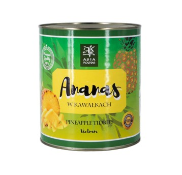 ANANAS KAWAŁKI - ASIAFOODS F&G - 3 kg*6/KRT