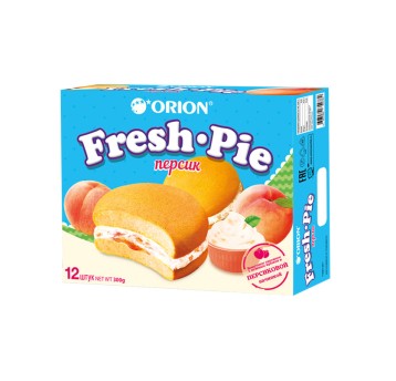 CIASTO FRESH PIE PEACH -300g*8 PDL/KRT