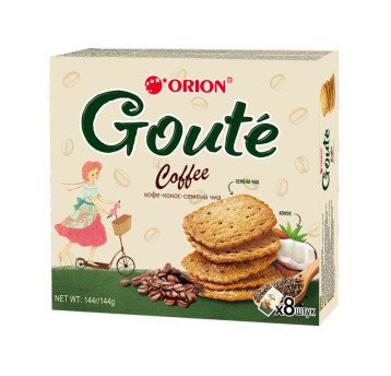 CIASTO GOUTE W SMAKU KAWOWYM - 144g* 10PDL/KRT