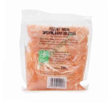 IMBIR MARYNOWANY - RÓŻOWY- 200 g*50op/K