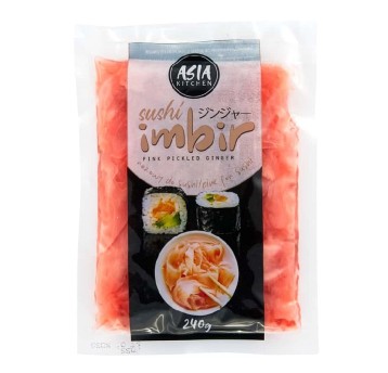 IMBIR MARYNOWANY - RÓŻOWY- 240g*24opk/KRT