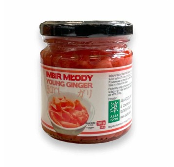 IMBIR MARYNOWANY W SŁOIKU - RÓŻOWY- 190g*24/KRT