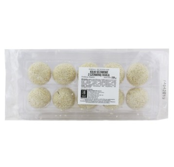 KULKI SEZAM Z CZERW. FASOLĄ -228g/10szt*24/KRT