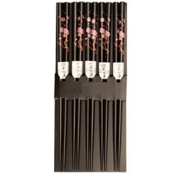 PAŁECZKI CZARNE JAPONSKIE - 5 par/opk *40/KRT