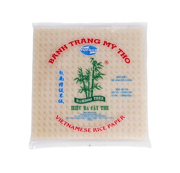 PAPIER RYŻOWY-KWADRATOWY-TUFOCO-22cm- 340g*44opk