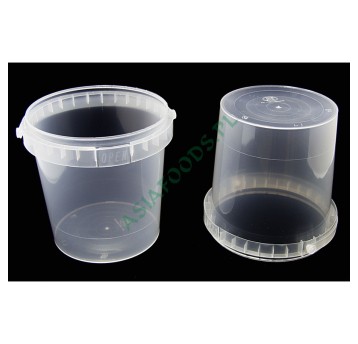 WIADERKO z POKRYWKĄ 1L PP (100 szt/opk) WIELORAZ.