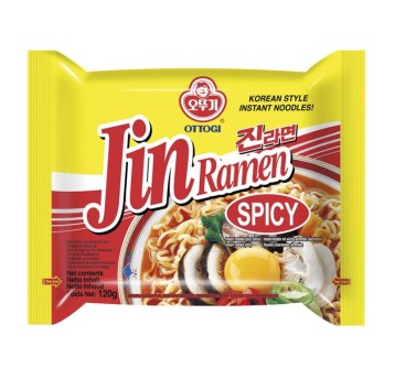 ZUPKI JIN RAMEN (SPICY)-OTTOGI-120g*20/KRT